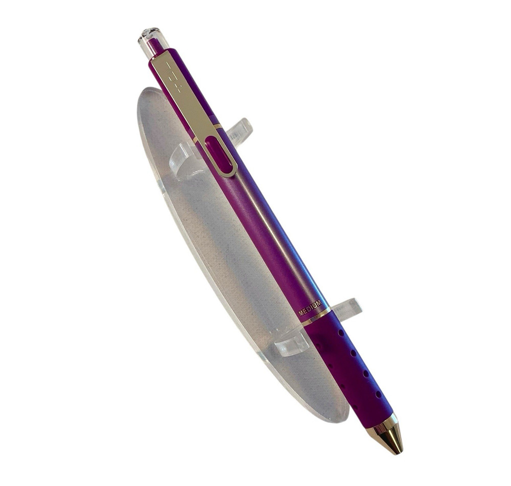 NEW TUL Pen Gel Dark Metallic Ink DARK PURPLE Limited Edition 0.8 Gold Accents