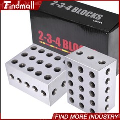 Ultra Precision 1 Matched Pair 2-3-4 Blocks 23 Holes .0002″ Precision New