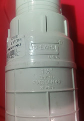 Spears S118-15 1-1/2″ Repair Coupling w/ EPDM O-ring, Spigot x Socket, PVC, Mold