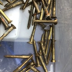 4 Pounds Brass Large Counter Song Brass Screws # 14+ ?
