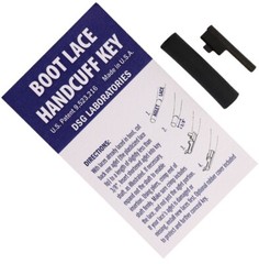 Shomer-Tec Boot Lace Covert Handcuff Key Easy Installation Blackened Brass USA