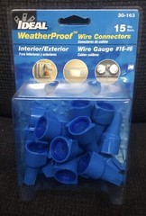 IDEAL Interior/Exterior 15 PC Wire Connectors #16-6 WEATHERPROOF #30-163 NEW