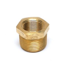 Reducer Bushing 1 inch Male to 3/4 Female Npt BRASS Pipe Fitting Water Fuel Gas