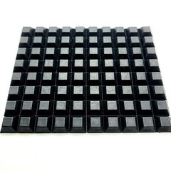 Guitar Pedal Feet 1/4″ Thick x 1/2″ Wide Solid Rubber Stick On Bumpers 20 Pack