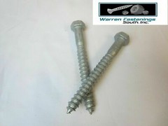 34 1/2″ X 4″ Lag Bolts Hot Dipped Galvanized With Washers