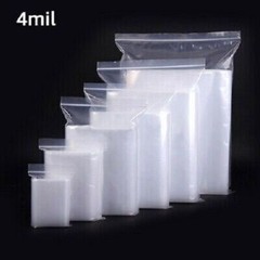2×3 4mil Clear Seal Zip Lock Top Reclosable Poly Plastic Bags 2 x 3 x 4 Mil