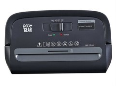 Pen+Gear Paper Shredder 6-Sheet Micro Cut Credit Card, CD, DVD Shredding Machine