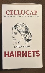 CELLUCAP HN400 Dark Brown Light Weight Nylon Hair Nets 144 ct Latex Free