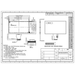 7inch LCD Display AT070TN92V.1 AT070TN94V.X Capacitive Touch Panel GT911 165*100