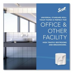 Scott 04460RL 2-Ply Essential Standard Roll Bathroom Tissue – WT (550/RL) New