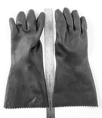 Mapa Gloves Supported Neoprene Heavyweight Size 9 Black 6-Pairs