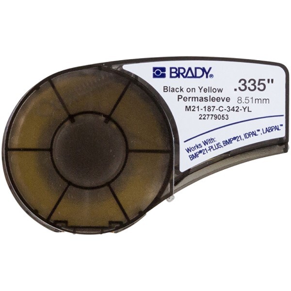 Brady 139751 BMP21 Plus Series PermaSleeve Polyolefin 20 to 10 Gauge Wire Mar…