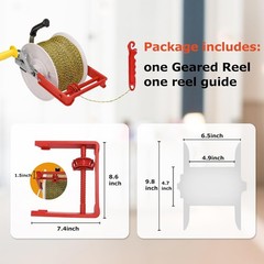 3:1 Geared Electric Fencing Reel Electric Fence Wire Reel with Auxiliary Wind…
