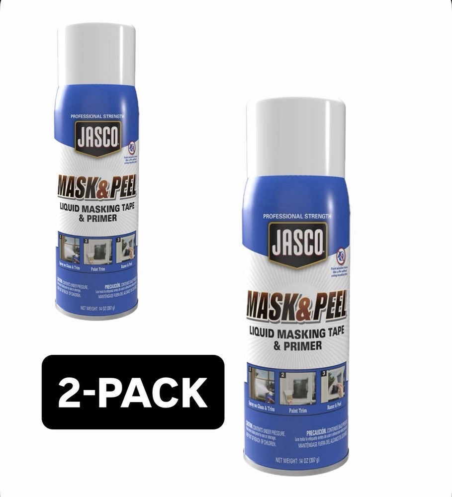 JASCO Aerosol Mask & Peel Spray 14oz Alternative To Painters Tape Liquid 2 Lot
