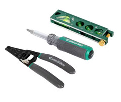 Commercial Electric Electrician’s Tool Set (3-Piece) Wire Stripper Torpedo Level