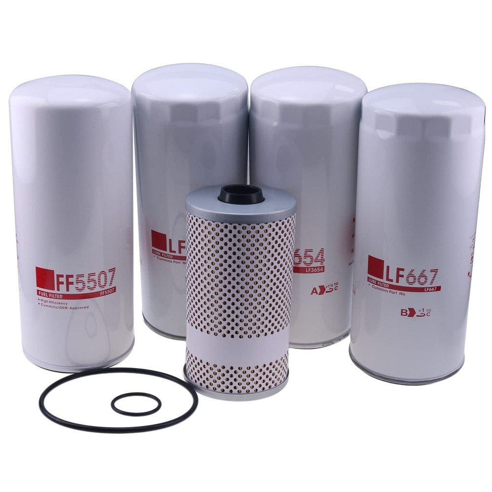 AIVWUMOT Oil Change Kit FF5507 LF3654 FLF667(2) FF5369W Compatible with Volvo…