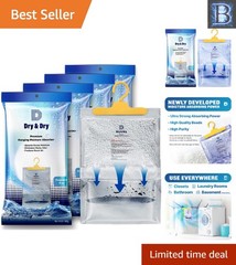 Essential 4 Pack Small Dehumidifiers – Moisture Absorbers for Any Room