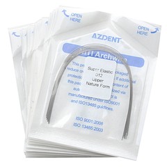 50X Dental Orthodontic Super Elastic Niti Arch Wire ROUND 012 Upper Nature