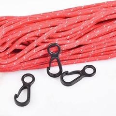 10pcs Plastic Snap Clip Hook Camping Carabiner Buckle Outdoor Tent Accessorie…