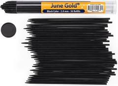 Vibrant 36 Count Black 2.0 mm Colored Lead Refills for Artists & Professionals
