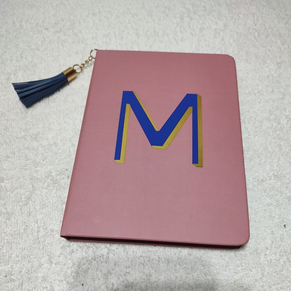 NEW Opalhouse Monogram M Journal, 5″x 7″ 96 Sheets, Mauve & Purple Covers