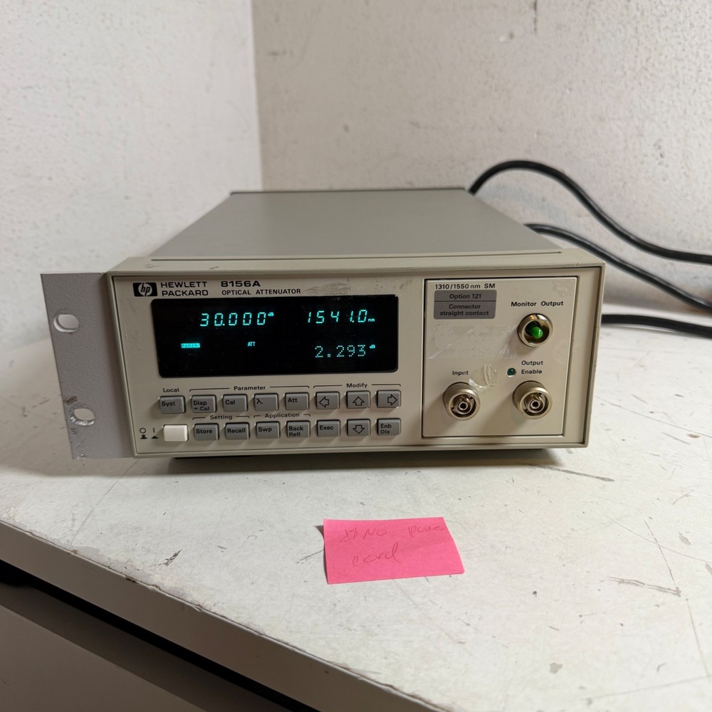Hp 8156A Gray 100-240 V Compact High Performance Programmable Optical Attenuator