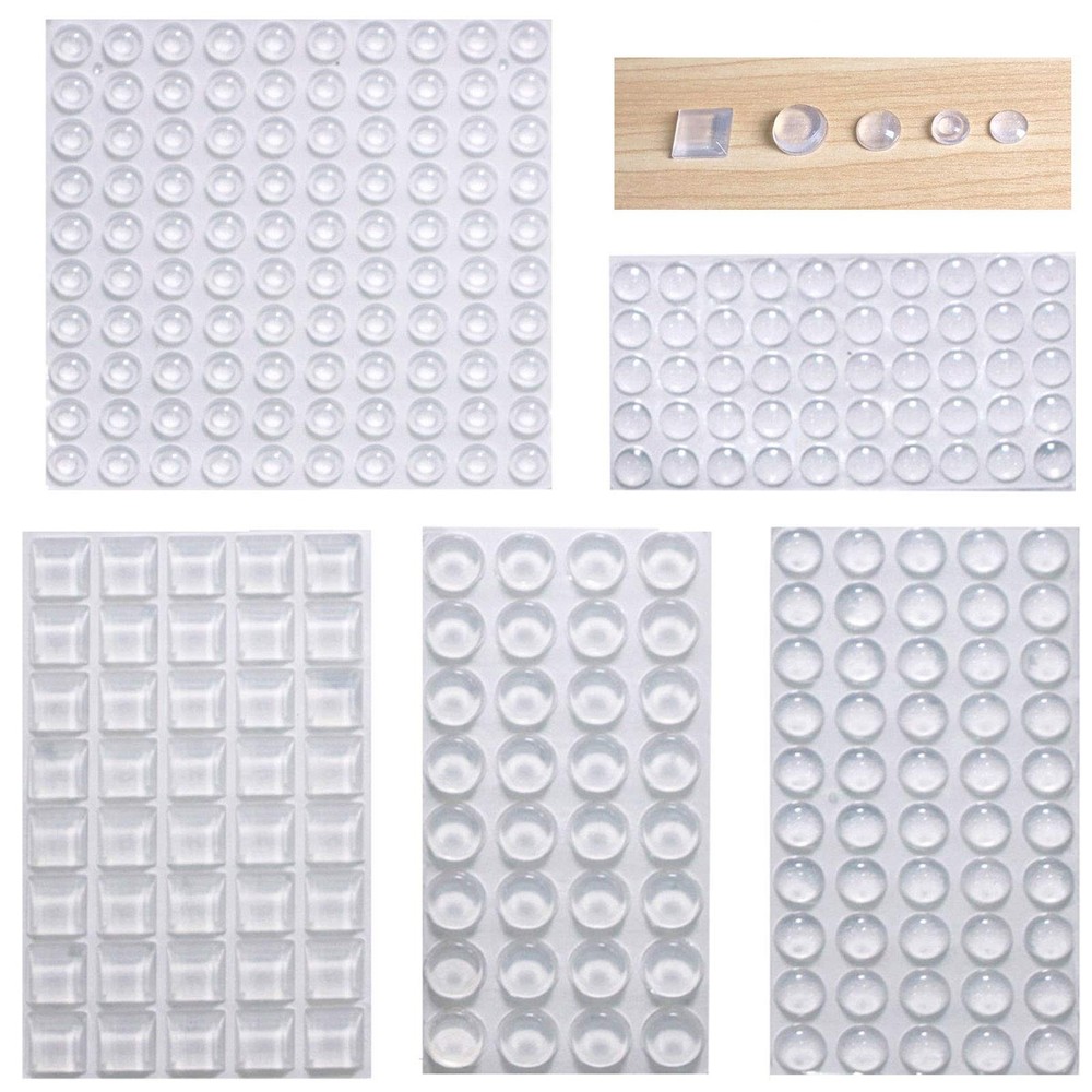 Cabinet Door Bumpers Clear Self Adhesive Noise 272PCS – 5 sizes pack,