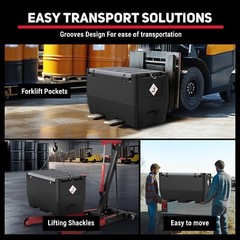 Portable Diesel Tank 50 Gal Diesel Fuel Tank with 12V Transfer Pump