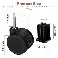 Multi-Surface Gas Grill Caster Wheels with Locking Feature – Fits Weber Models