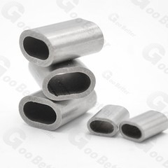 Copper / Stainless Steel Ferrules Crimping Sleeve Wire Rope Cable For Steel Wire