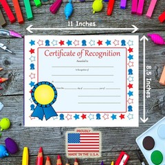 SHAPES ETC. 30pcs Certificate of Recognition Certificates 11inx8.5in Colorful…