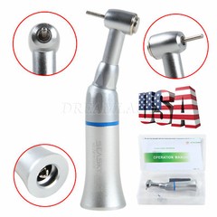 1-10* Dental Slow Low Speed Handpiece Push Button Contra Angle w/ FG 1.6MM Head