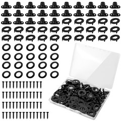 25 Sets Marine Grade Twist Lock Fasteners Rust-Proof Coating Turn Button Eyel…