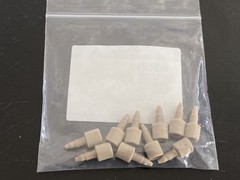 (10/Pk) AGILENT HPLC Finger-Tight PEEK Fittings 1.6mm ID 5063-6591