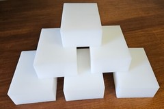 (QTY 6) UHMW Polyethylene Plastic 2-1/2” x 5” x 7” (oversized) FREE SHIPPING