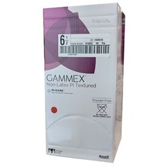 *50-Pairs* Gammex Non-Latex PI Textured PF PI-KARE Size-6.5 Gloves 20688265