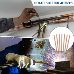 20 Sticks 15% Silver Brazing Rods Aws Bcup 5 Solder Phos Copper Brazing Alloys