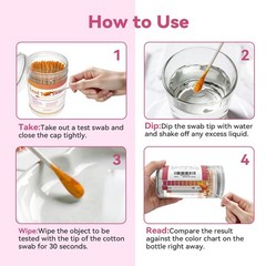 AssuTest Lead Test Kit: 30 High-Sensitivity Swabs for Dishes 30Pcs