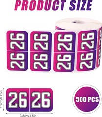 500Pcs 2026 Year Stickers, 3/4X1-1/2 Inch File Folder Labels 26 Year Colored Sel