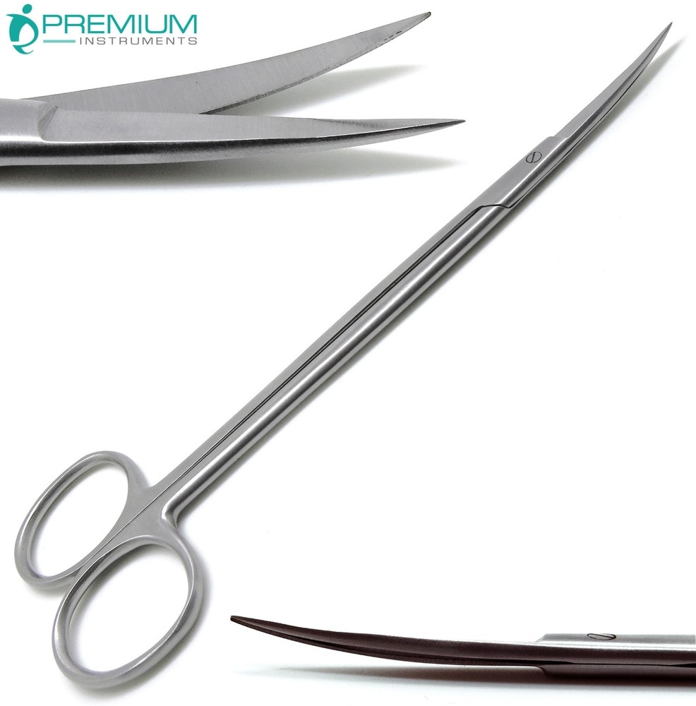 Dental Surgical Medical ENT Scissors Kelly Curved 7″ Sharp/Sharp Instruments