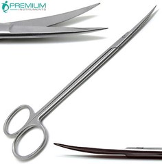 Dental Surgical Medical ENT Scissors Kelly Curved 7″ Sharp/Sharp Instruments