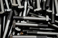 (10) Square Head 5/8-11 x 5″ Bolts Unplated A307 15/16″ Sq