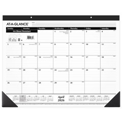 2026-2027 Large Size Academic Monthly Desk Pad Calendar 21.75″ x 17″ Paper
