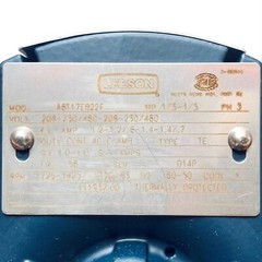 111932.00 Leeson 1/3HP Explosion Proof Motor, 1725-1425RPM