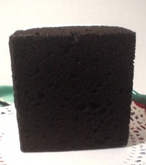 Display Fake Food Dark Chocolate Sheet Cake Slice With Frosting