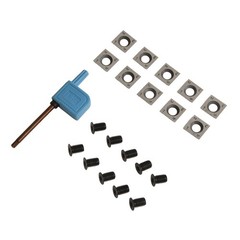 For Woodsman Essential Ten Piece Square Shaped Carbides For Your Lathe Use