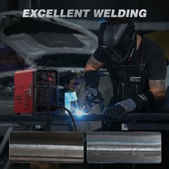 ARCCAPTAIN 160A MIG Welder 110V 220V 4 in 1 Welding Machine Gas Red+black