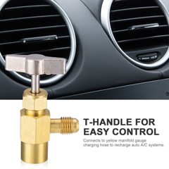Self-Sealing A/C AC Can Tap Freon Puncture Style Tapper Adapter Dispensing Valve