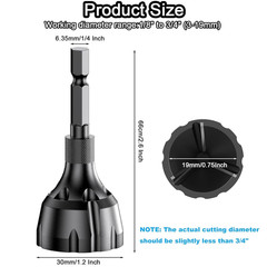Deburring External Chamfer Tool with Tungsten Carbide Blade, Remove Burrs for Co