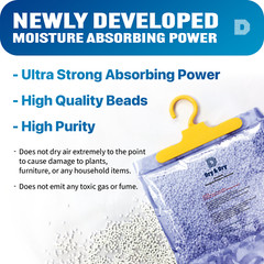 [Net 7 Oz/Pack] “Dry & Dry” Premium Hanging Moisture Absorbers.